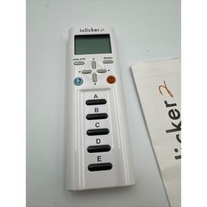 iClicker 2 Student Remote Classroom Response System White with Guide 1429280476